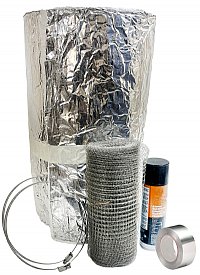 Foil Backed Insulation with SS Mesh Wrap